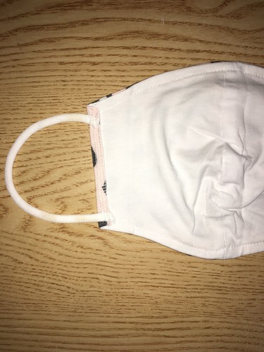 New Lite Pink Animal Print Cotton Face Mask - Picture 6 of 7