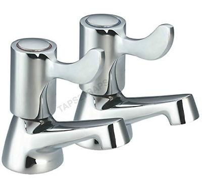 Housler  HEBEL WASCHBECKEN SÄULENARMATUREN EINFACHE VERWENDUNG 1/4 UMDREHUNG CHROM PAAR 1/2''  