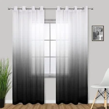 Cortinas para sala blancas modernas elegantes habitacion cuarto cortina 52x84 US