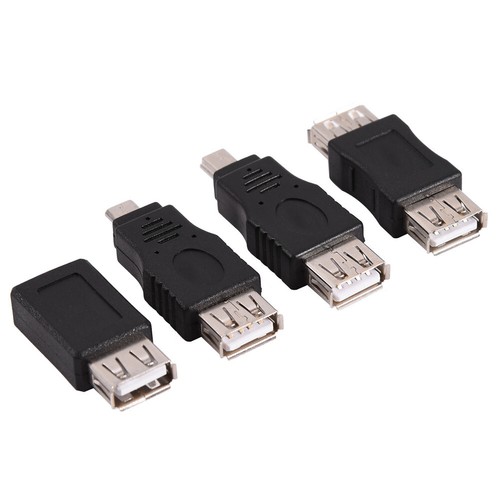 12X USB 2.0 Adapter Set USB Male Female to Micro/Mini USB Converter Connector SS - Photo 6 sur 7