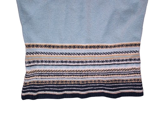 Vintage Y2K Limited Too Girls XL 16 Turtleneck Sweater Blue Brown Stripe New NOS - Picture 2 of 4