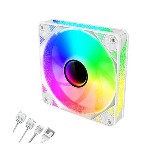 12cm ARGB DIY Computer Case Cooling Mute Fans PC Tower Silent Large Air Volume - Afbeelding 14 van 14