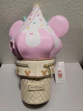 Stitch Shoppe Loungefly Minnie Mouse Soft Serve Ice Cream CrossBody Bag Disney