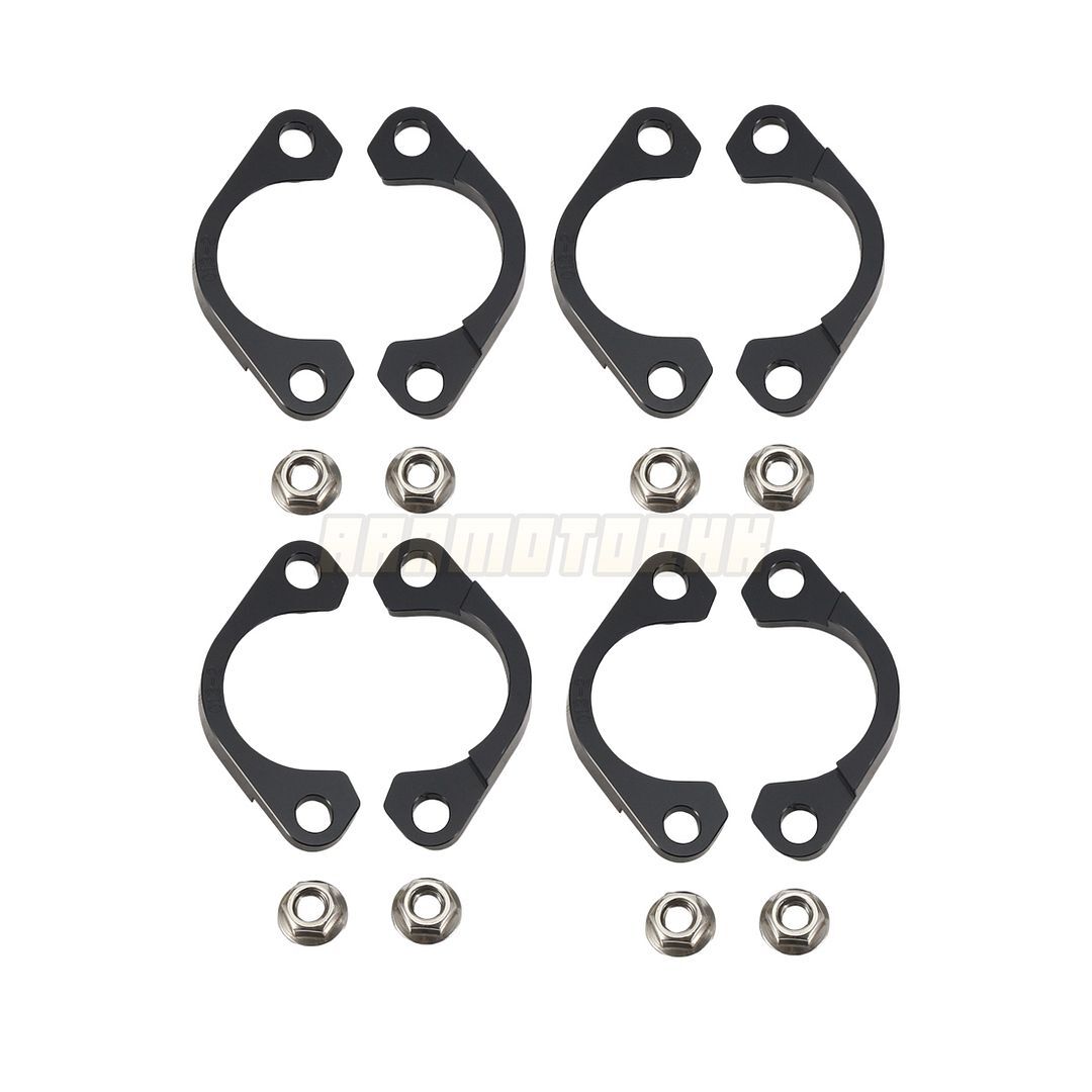 Exhaust Header Split Clamps Flange Set For Kawasaki ZX1000 ZX-10