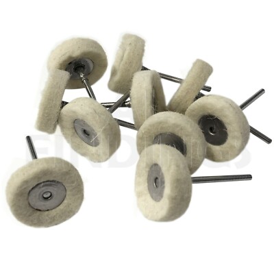 3 Stück Polieren Polieren Wolle Baumwolle Rad Bürste für Bohrer Rotationswerkzeug Zubehör