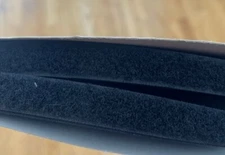 1/4" Black sew on  -LOOP (soft) SIDE ONLY- 50 yards