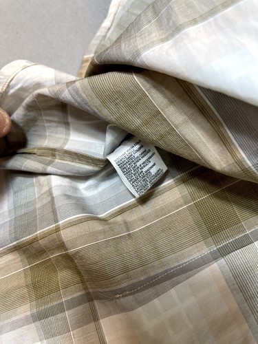 TOMMY BAHAMA Shirt Medium Multicolor Plaid Button Down Mens Flip Cuff - Picture 10 of 18