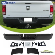 Black Rear Step Bumper Assembly For 2009-2018 Dodge Ram 1500 2019-2022 Classic