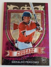 2021 Panini Chronicles Crusade Geraldo Perdomo Purple Velocity Prizm #8 RC