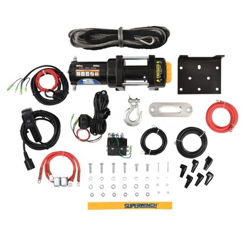 Superwinch 4000 LBS 12V DC 3/16in x 50ft Synthetic Rope LT4000 Winch - Bild 9 von 12