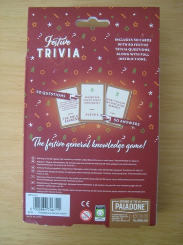 PALADONE FESTLICHE QUIZ 50 X KARTEN - Bild 2 von 6