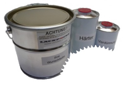7 Liter Set 2K Automotive Paint Ral 9003 Signal White Matte No Clear Lackpoint