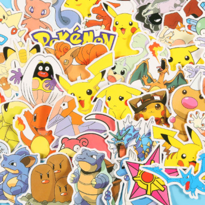80pcs Pokemon Aesthetic Trendy Stickers Perfect for Laptop HydroFlask Skateboard
