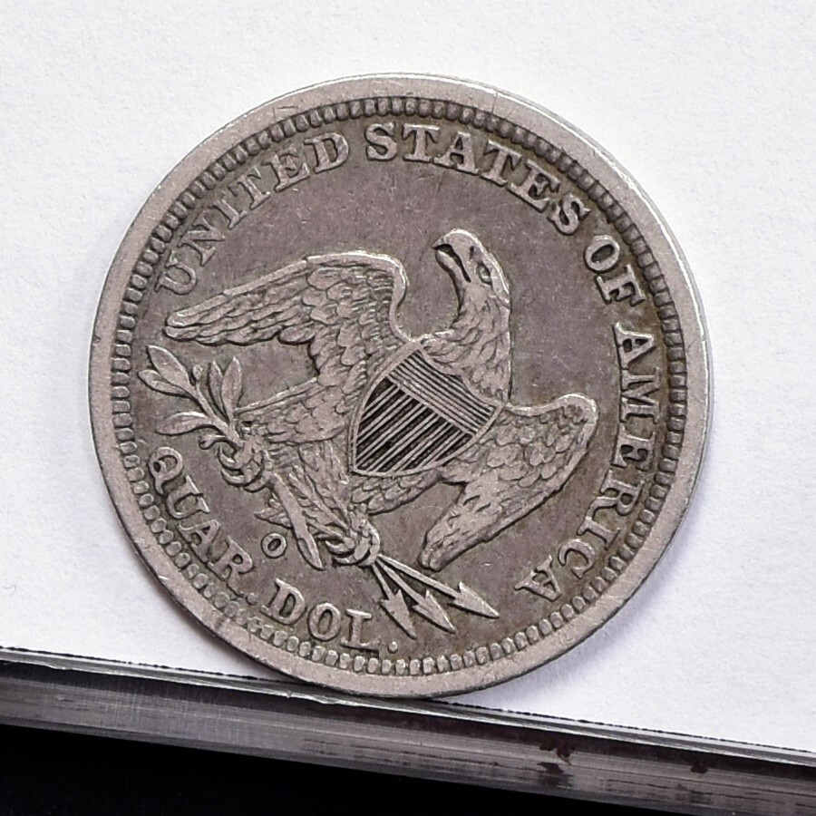 valuableページ 1843-O Liberty Seated Quarter - XF Details, Rim Damage