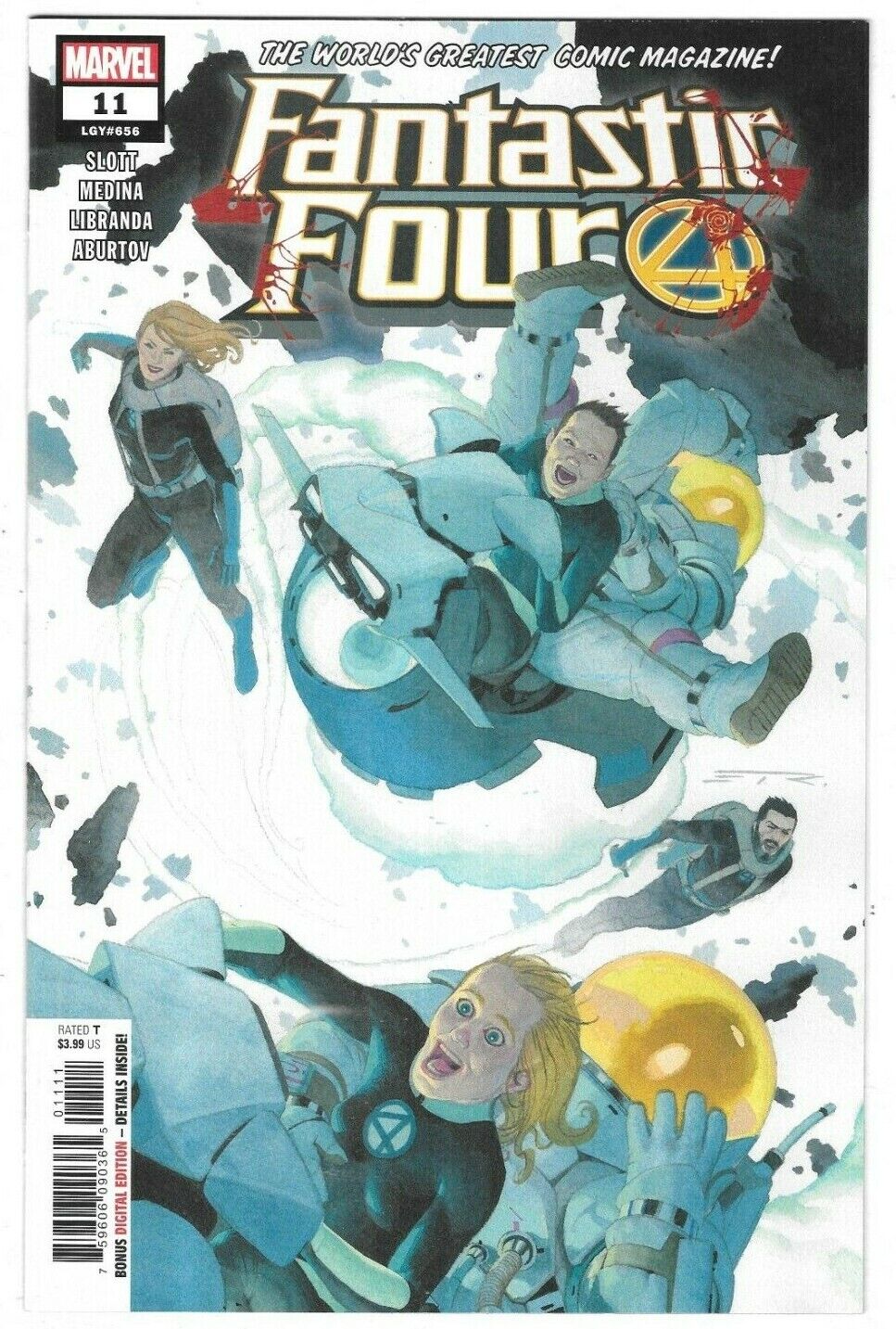 Fantastic Four Comic 11 Cover A First Print Esad Ribic 2019 Slott Medina Marvel