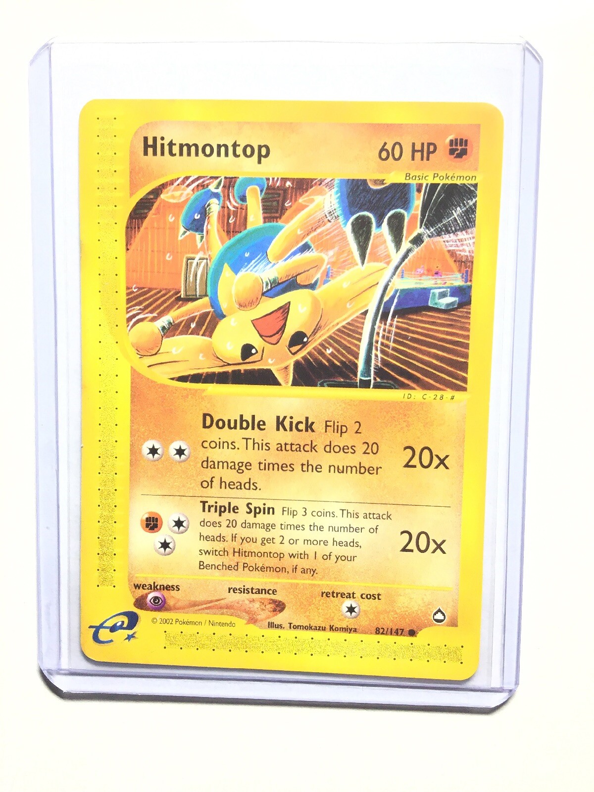 HITMONTOP - 82/147 - Aquapolis - Common - Pokemon Card - NM