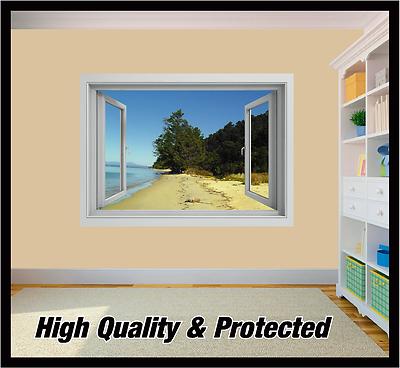 3D Ocean Landscape Wall Art Printed Vinyl Sticker Decal Mural Beach 06 Window 3D Ocean Landscape Wall Art Printed Vinyl Sticker Decal Mural Beach 06 Window
