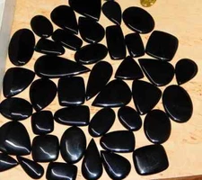 [WHOLESALE] NATURAL BLACK ONYX GOOD QUALITY GENUINE STONE FREE FORM LOT
