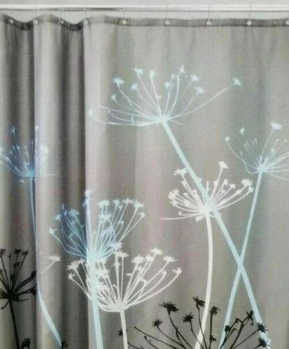 Cortinas de Ducha De Tela Negra InterDesign