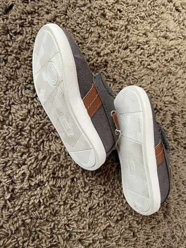 $24.97 NWT Harper Canyon Toddler Boy Easy Fastener Solid Brown Oxford Shoes 6M - Picture 3 of 4