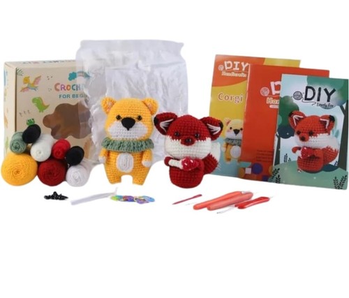 Crochet Kit for Beginners - DIY Craft Gifts for Adults & Kids, 2024 Handmade