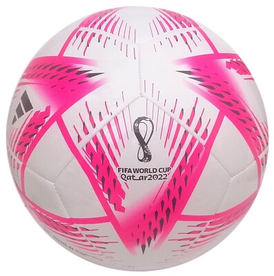 Adidas Rihla Club WM 2022 Ball Trainingsball Fußball weiss-magenda Gr.5 | G.4