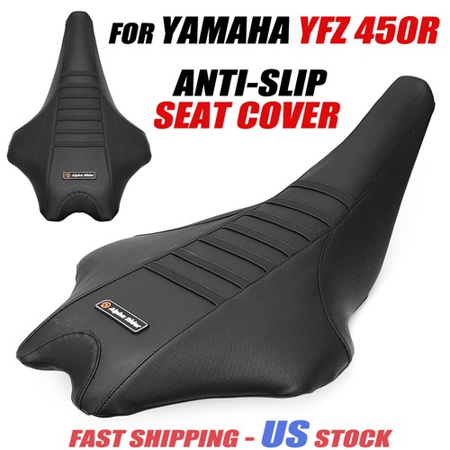 For Yamaha YFZ450R Seat Cover 2009 2020 BLACK RIBBED GRIPPER YFZ 450R