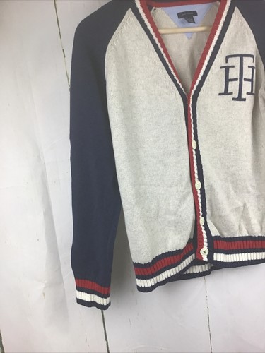 Tommy Hilfiger Boy’s Cotton Embroidered Button Down Cardigan Sweater Sz.M(12/14) - Picture 11 of 17