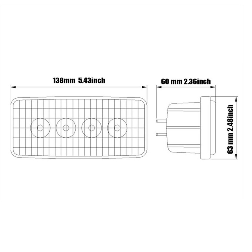2 Lampadine LED CHUSYYRAY 160W Per Trattori Deere Serie 8100-8410 – IP68, 6000K, Nuove USA