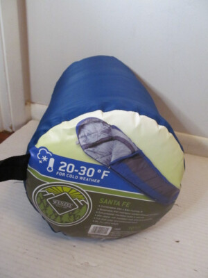 Wenzel Santa Fe 33'' x 84'' Mummy Fit Sleeping Bag, Blue, 20 - 30F Cold Weather