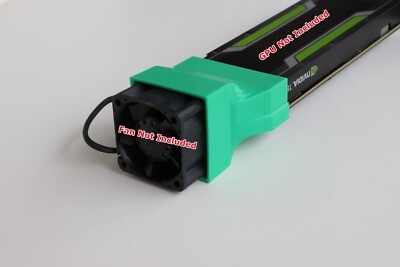 Nvidia Tesla T4 P4 M4 GPU 40mm Center Mounted Fan Adapter