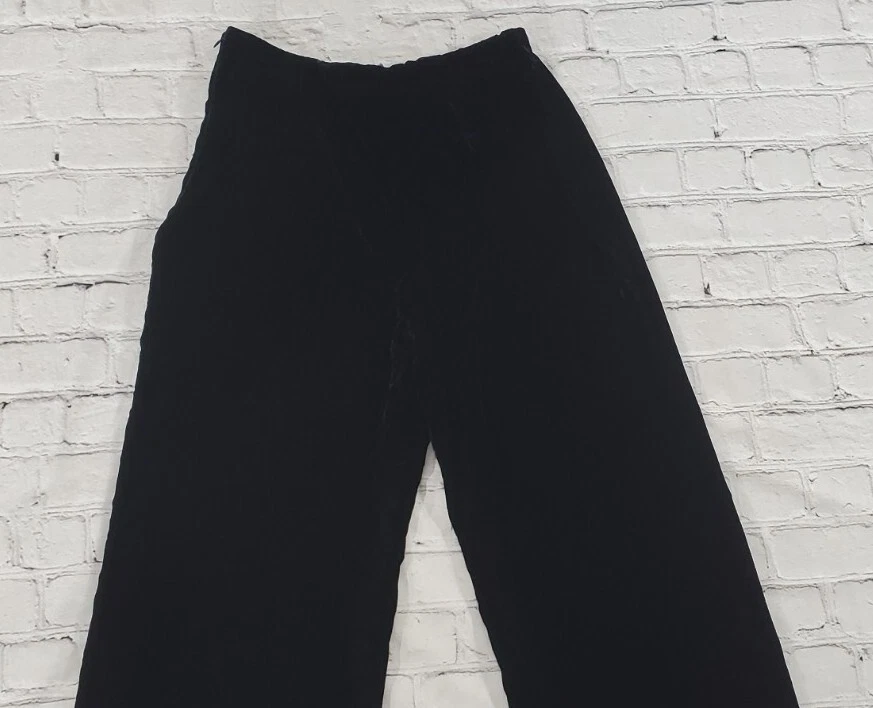 Calça reta casual The Look Randolph Duke feminina tamanho 6 veludo preta - Imagem 4 de 4