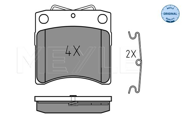 Meyle 025 206 5217 Brake Pad Set, Disc Brake For VW-image