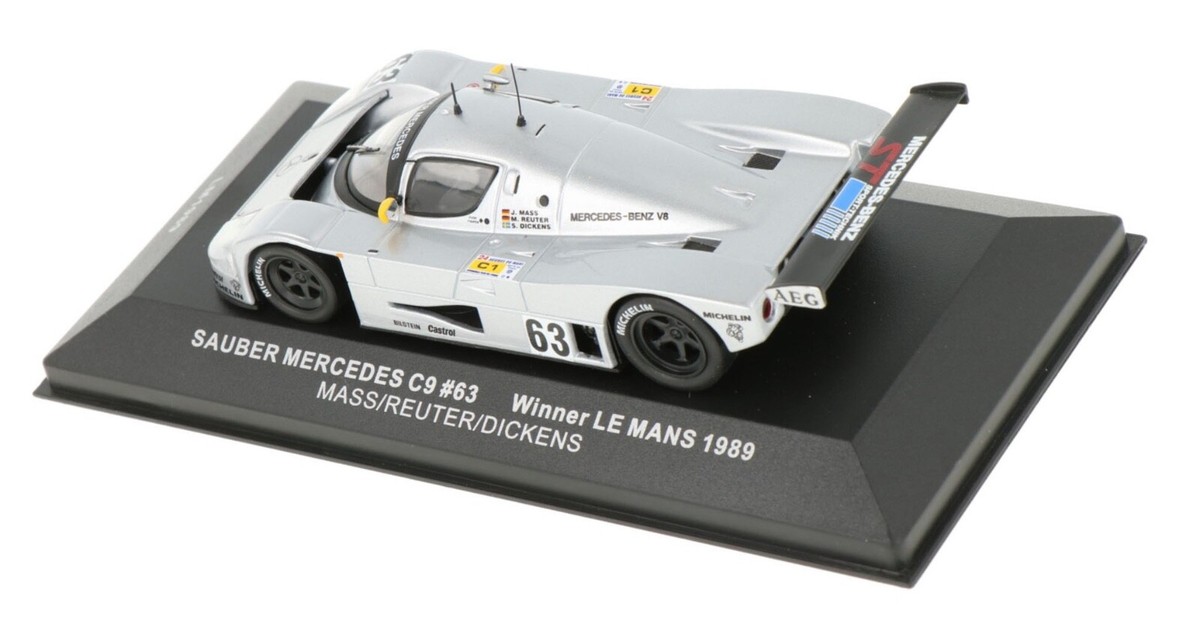 IXO LM1989 Sauber Mercedes C9 #63 Le Mans Winner 1989 - 1/43 Scale