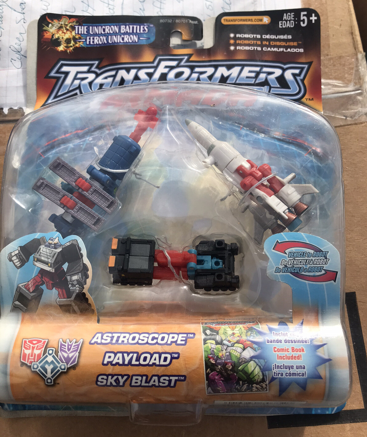Transformers Armada Unicron Battles Space Minicon Team Moc 2003 Rare
