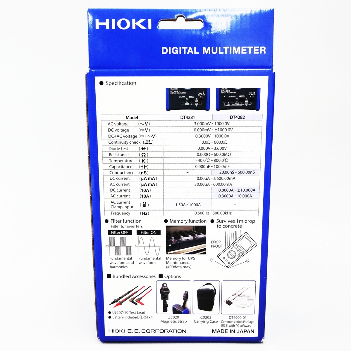Multimetro digitale HIOKI DT4282 dt4282 10A tipo montato su