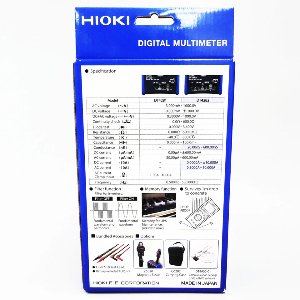 Hioki Electric Dt4282 Digital Multimeter 10A Terminal Mounted Type 508 NEW - Image 3 of 4