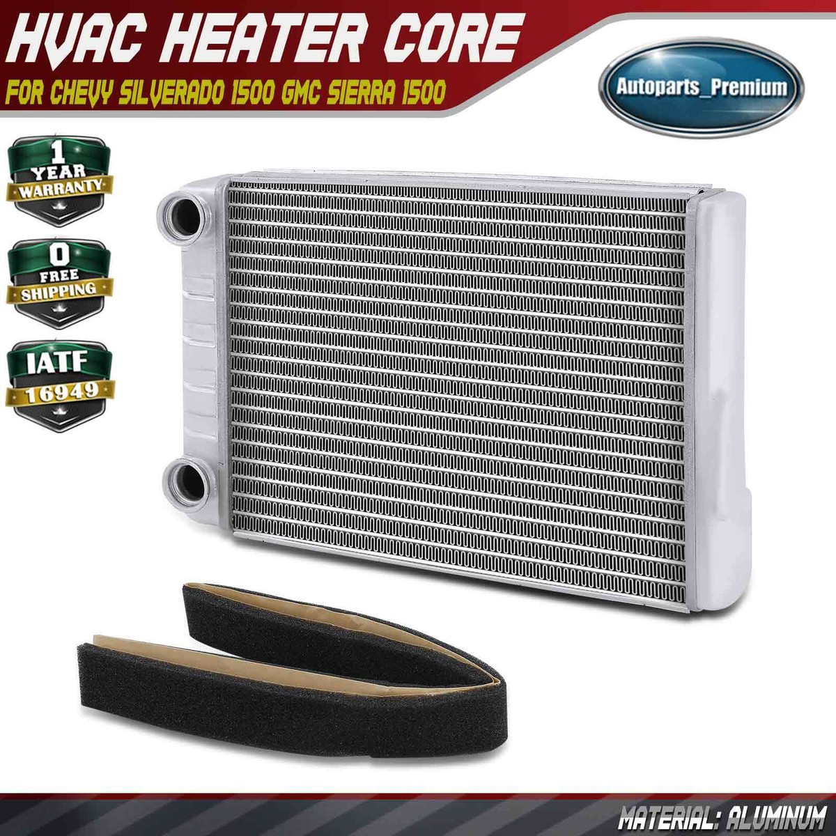 Aluminum HVAC Heater Core for Chevrolet C10 Pickup Blazer GMC C15/C1500 Suburban
