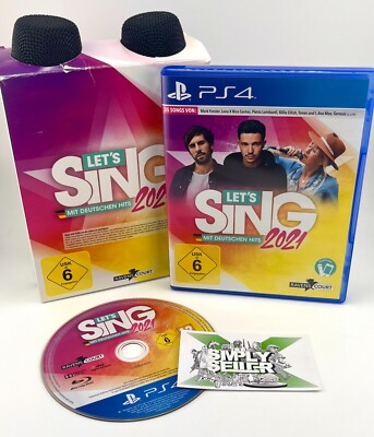    PlayStation 4 - PS4 Let's Sing 2021 mit Deutschen Hits + 2x Mikrofon   