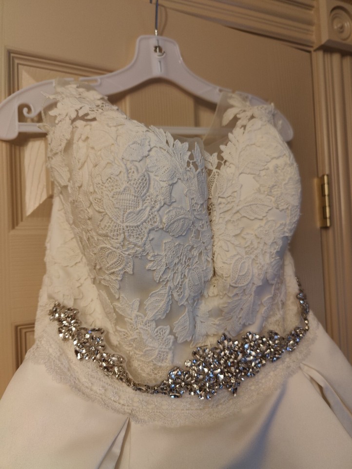 wedding dress size 14 used eBay