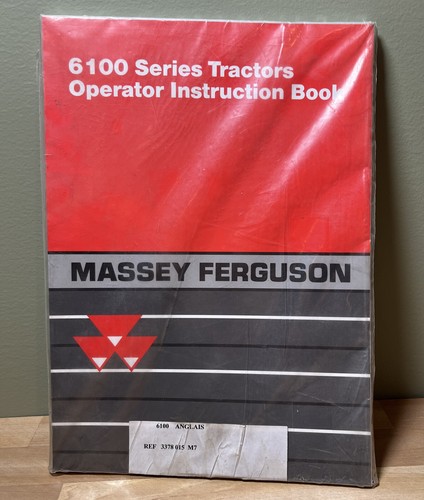 Massey Ferguson 6100 Operator Instruction Book 1997 NEW Sealed Vintage - Bild 1 von 5
