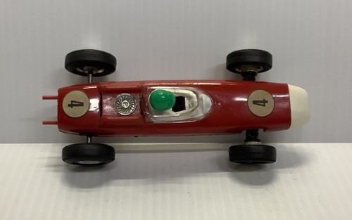 = FRANCÉS SCALEXTRIC TRI-ANG AÑOS 60 FJ C73 PORSCHE F1 (EXCELENTE CAJA) ROJO OSCURO - Imagen 8 de 16