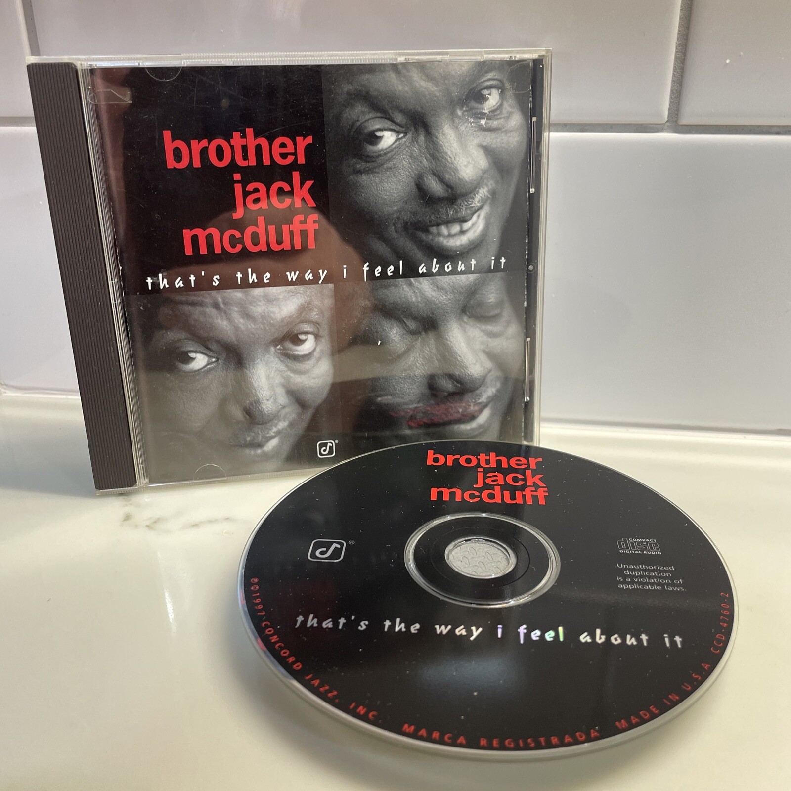 Brother Jack McDuff - That’s The Way I Feel About It CD -1997 Hammond Jazz Organ