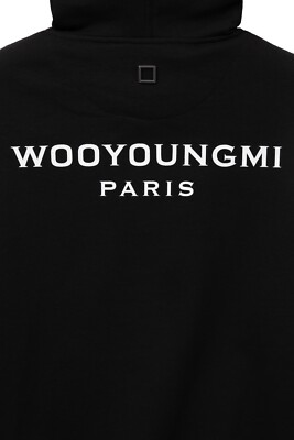 WOOYOUNGMI / Black Cotton Logo Hoodie | eBay