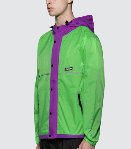 stussy honeycomb hooded jacket