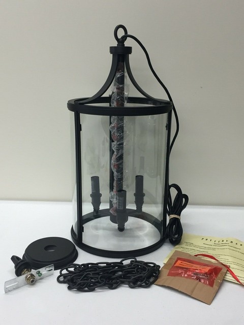 Pottery Barn Bolton Indoor Outdoor Lantern Pendant Light Fixture