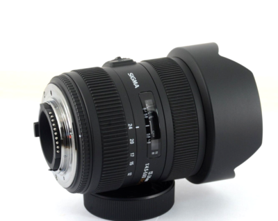 Nikon Sigma DG 12-24mm F/4.5-5.6 II HSM DG Lens Black Good