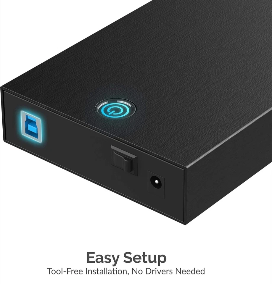 Sabrent EC-KSL3 Enclosure for 2.5” and 3.5” Internal SATA Hard Drives - OPEN BOX - Image 4 of 4