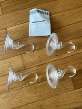 4PCS Heavy Duty Suction Cup Hook Cup Wall Wreath Hanger Window Shower Kitchen