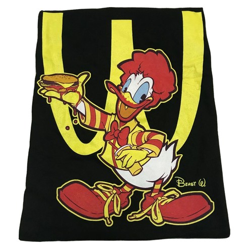 Ronald McDonald Duck - Camiseta Disney XL por BeastPop Obra de Arte Exclusiva - NUEVA - Imagen 1 de 6